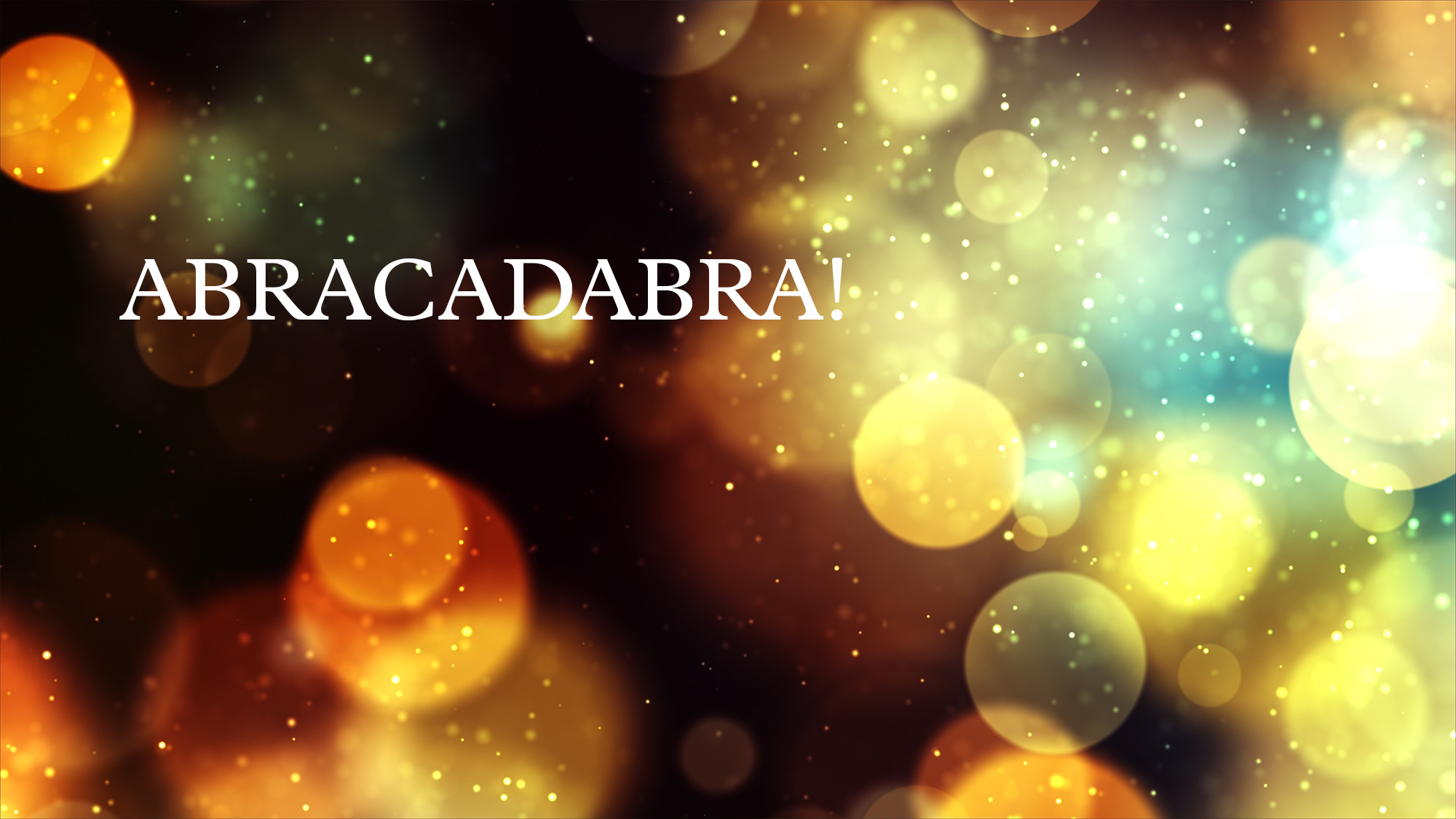 abracadabra imagery